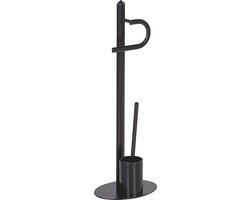 Beliani SARTO - Badkamer accessoires - Zwart - Staal