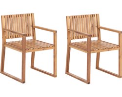 BELIANI SASSARI II - Tuinstoel - Lichtbruin - Gecertificeerd acaciahout