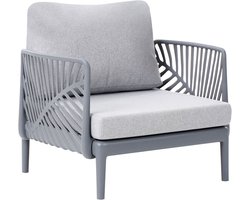 BELIANI SATURNIA - Tuinstoel - Grijs - Kunststof