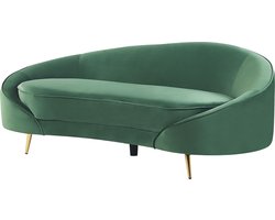 BELIANI SAVAR - Tweezitsbank - Smaragdgroen - Fluweel