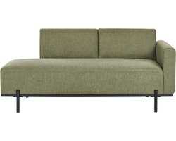 BELIANI SAVASSE - Chaise longue - Groen - Kunstlinnen