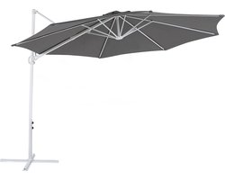 Beliani SAVONA II - Zweefparasol - Grijs - Kunststof