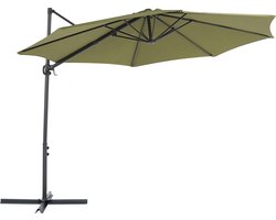 Beliani SAVONA II - Zweefparasol - Groen - Kunststof