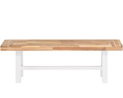 BELIANI SCANIA - Tuinbank - Lichte houtkleur/Wit - Acaciahout