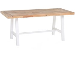 BELIANI SCANIA - Tuintafel - Lichte houtkleur - 80 x 170 cm - Acaciahout