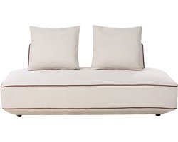 BELIANI SEILLANS - Chaise longue - Beige - Polyester