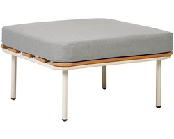 BELIANI SENISE - Tuin ottomaan - Grijs - Aluminium