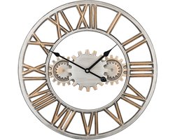 Beliani SEON - Wandklok - Zilver - IJzer