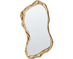 BELIANI SERY - Wandspiegel - Goud - 75 x37 cm - Glas