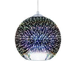 BELIANI SESSERA - Hanglamp - Zilver - Glas