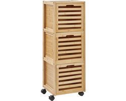 BELIANI SHAWNEE - Badkamerkast - Lichthout - Bamboe