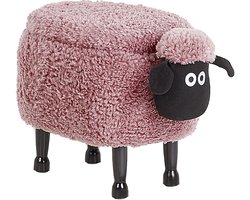 BELIANI SHEEP - Hocker - Roze - Polyester