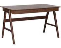 BELIANI SHESLAY - Bureau - Donkere houtkleur - MDF