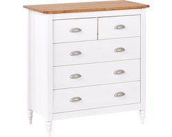 BELIANI SHILLINGTON - Ladekast - Wit/Lichthout - Dennenhout