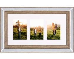 Beliani SINTA - Fotolijst - Zilver - Glas