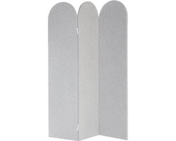 BELIANI SLIMMY - Kamerscherm - Lichtgrijs - 160 x 120 cm - Polyester