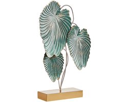 BELIANI SODIUM - Decofiguur - Blauwgroen - IJzer