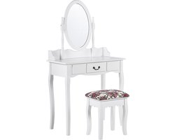 Beliani SOLEIL - Kaptafel - Wit - MDF
