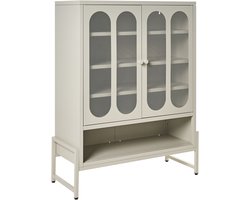 BELIANI SOLETTA - Dressoir met 2 deuren - Beige - Staal