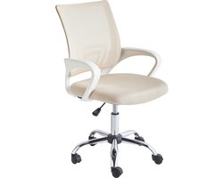 BELIANI SOLID - Bureaustoel - Beige - Polyester