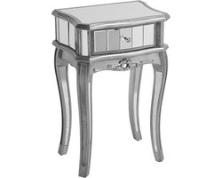 Beliani SOMMA - Consoletafel - Zilver - Glas