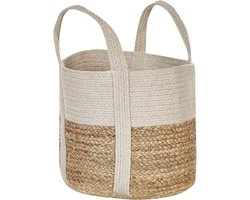 BELIANI SONIPAT - Mand - Natuurlijk/Wit - Jute