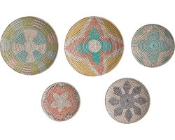 BELIANI SONLA - Wanddecoratie - Olijfgroen - Zeewier