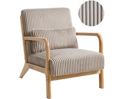 BELIANI SORSELE - Bureaustoel - Beige - Corduroy