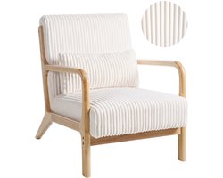 BELIANI SORSELE - Bureaustoel - Wit - Corduroy