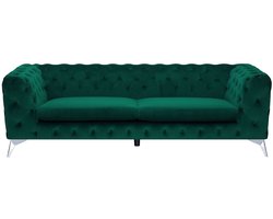BELIANI SOTRA - Chesterfield bank - Smaragdgroen - Fluweel