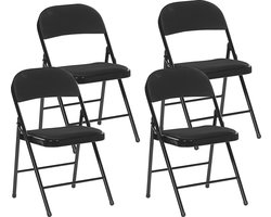 BELIANI SPARKS - Eetkamerstoel set - Zwart - Mesh