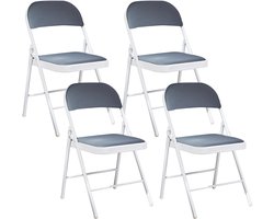 BELIANI SPARKS - Klapstoel set - Donkergrijs - Metaal