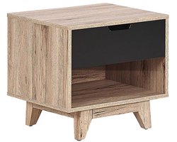 BELIANI SPENCER - Nachtkastje - Lichte houtkleur - MDF