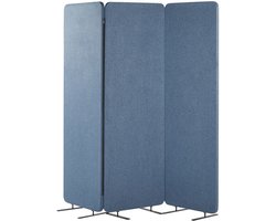 Beliani STANDI - Kamerscherm - Blauw - Kunststof