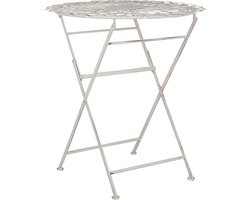 Beliani STIFFE - Tuintafel - Wit - IJzer