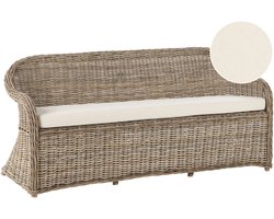 BELIANI SUSUA - Tuinbank - Gebroken wit - Rotan