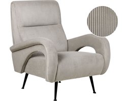 BELIANI SVALOV - Fauteuil - Taupe - Corduroy