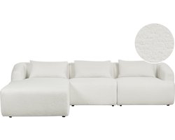 BELIANI SVANSELE - Driezitsbank - Gebroken wit - Rechtszijdig - Bouclé