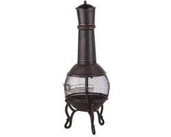 BELIANI TACORA - Vuurkorf - Donkerbruin - Staal