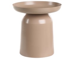 BELIANI TAGGART - Bijzettafel - Taupe - IJzer