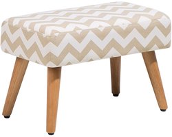 BELIANI TAKOMA - Hocker - Beige - Katoen