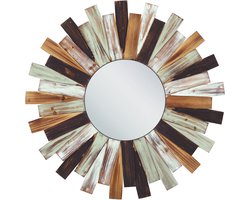 BELIANI TAMPICO - Tafel spiegel - Multicolor - Dennenhout