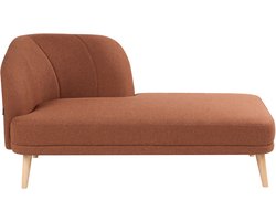 BELIANI TANLAY - Chaise longue - Goudbruin - Linkszijdig - Polyester