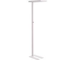 BELIANI TAURUS - Staande lamp - Wit - Metaal