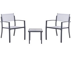 BELIANI TAVOLETO - Balkonset - Grijs - Metaal