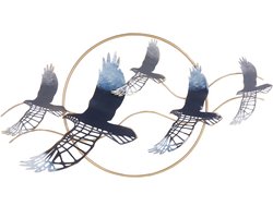 BELIANI TELLURIUM - Wanddecoratie - Meerkleurig - Metaal