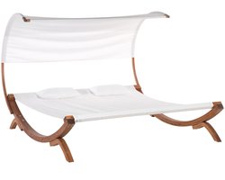 BELIANI TERAMO - Strandstoel - Gebroken wit - Polyester