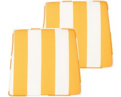 BELIANI TERNI - Stoelkussen set van 2 - Geel - Polyester