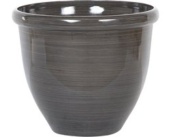 BELIANI TESALIA - Plantenbak - Donkerbruin - 40 cm - Polyresin