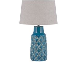 BELIANI THAYA - Tafellamp - Zeeblauw - Keramiek